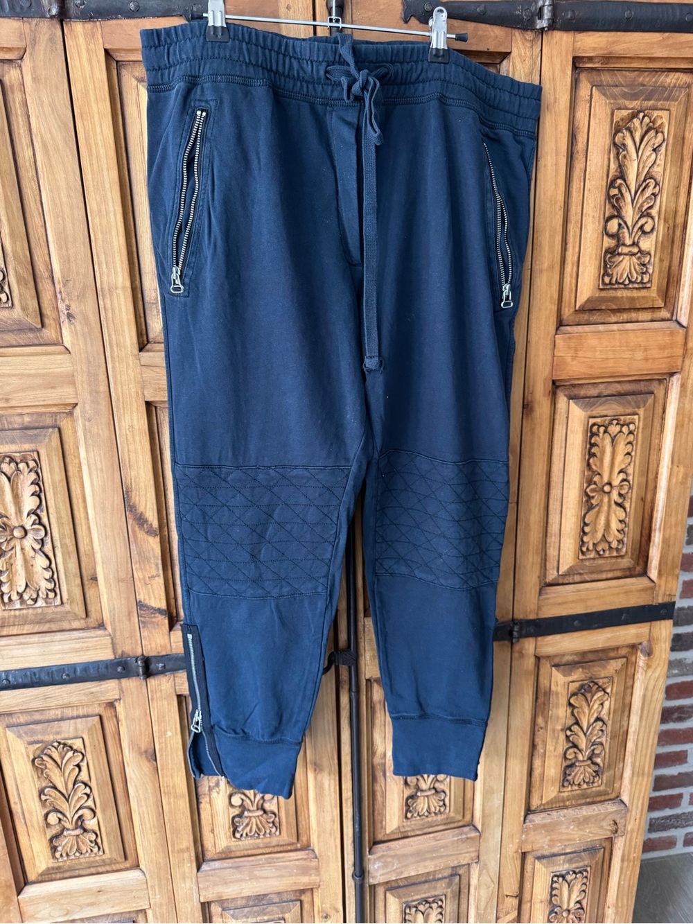 GAP Navy Quilted Knee Women's Jogger Pants